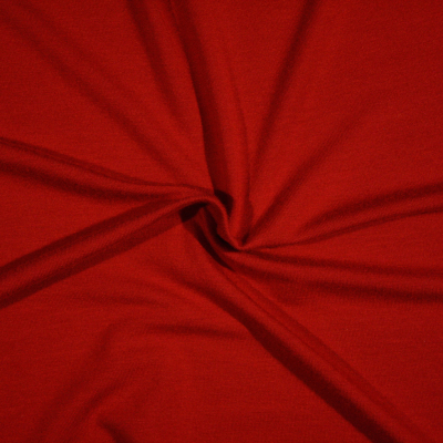 Primary Red Solid Bamboo Jersey | Mood Fabrics