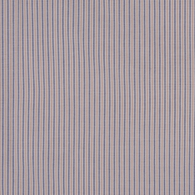 Beige/Blue Pencil Striped Stretch Cotton Suiting | Mood Fabrics