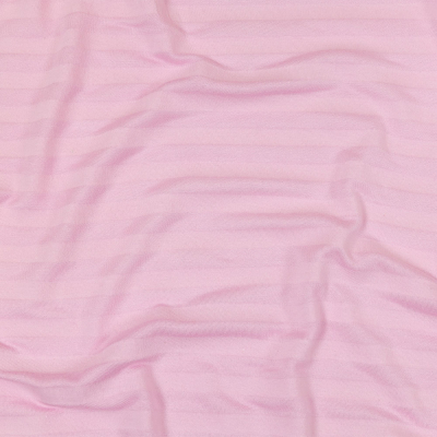 Baby Pink Tonal Stripes Cotton and Rayon Jersey | Mood Fabrics