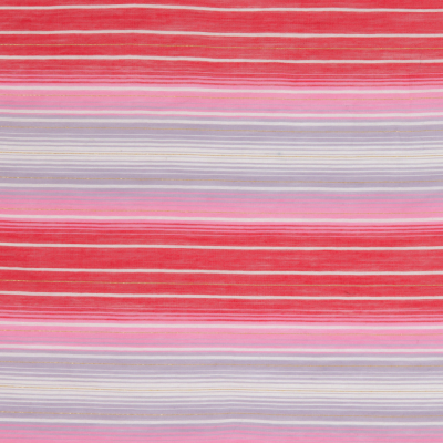 Red Stripe Striped Voile | Mood Fabrics