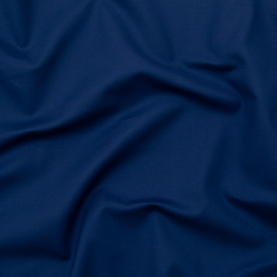 Estate Blue Stretch Cotton Poplin | Mood Fabrics