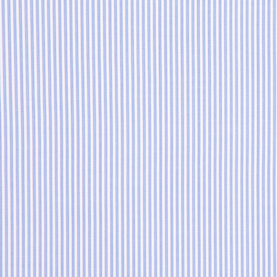Italian White & Blue Striped Cotton Denim | Mood Fabrics