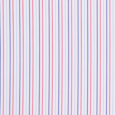 Italian Red, White and Blue Striped Cotton Shirting | Mood Fabrics