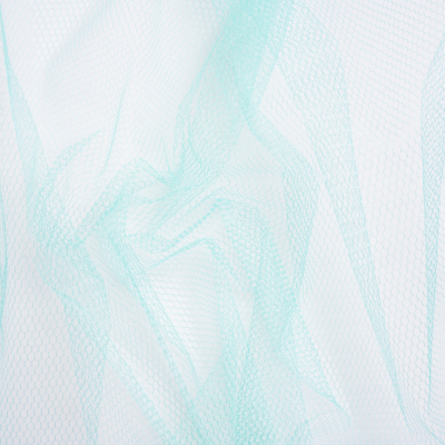 Gianna Aqua Nylon Net Tulle | Mood Fabrics