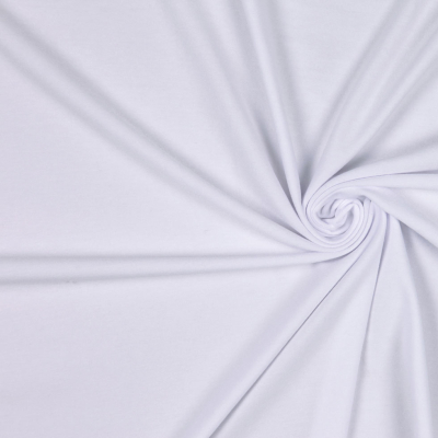 White Stretch Rayon Jersey | Mood Fabrics