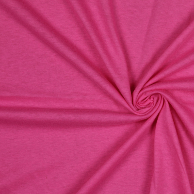 Shocking Pink Rayon-Cotton Jersey | Mood Fabrics