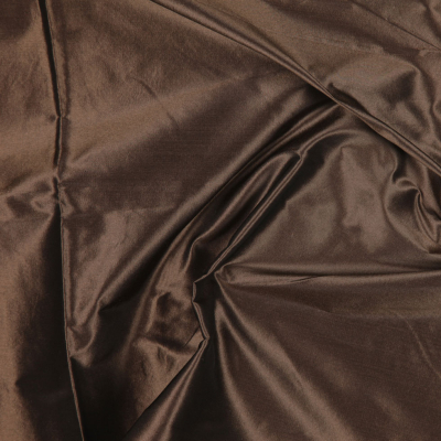 Iridescent Brown Silk Taffeta | Mood Fabrics