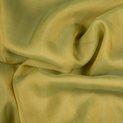 Olive Silk Iridescent Chiffon | Mood Fabrics