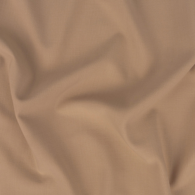 Donna Karan Italian Beige Stretch Wool Double Cloth | Mood Fabrics