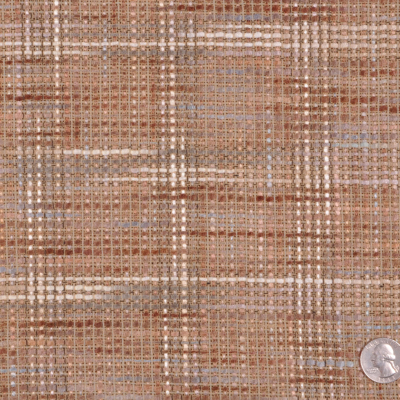 Beige/Off-White/Dusted Blue Solid Boucle | Mood Fabrics