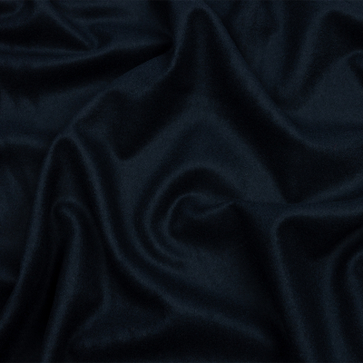 Navy Brushed Camel Hair Flannel | Mood Fabrics