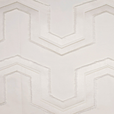 Off-White/Beige Geometric Woven | Mood Fabrics