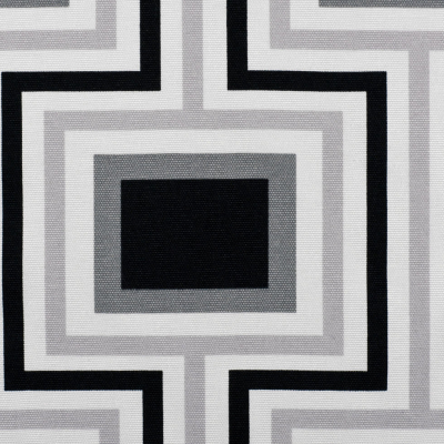 Grays and Black Geometric Geometric Canvas | Mood Fabrics