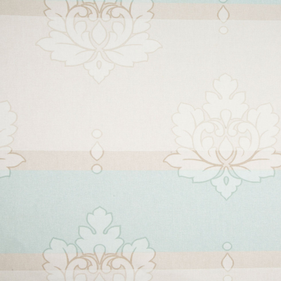 Beige/Taupe/Tiffany Blue Stripes Canvas | Mood Fabrics