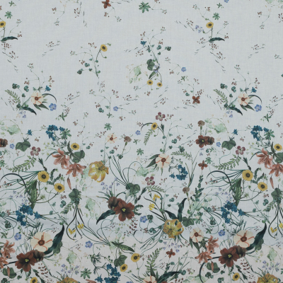 Mood Exclusive Persephone's Bouquet White Cotton Voile | Mood Fabrics