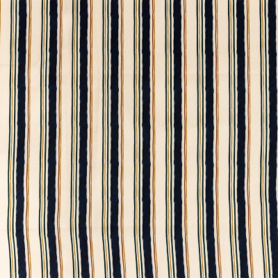 Mood Exclusive Linear Transcendence Natural Stretch Cotton Sateen | Mood Fabrics