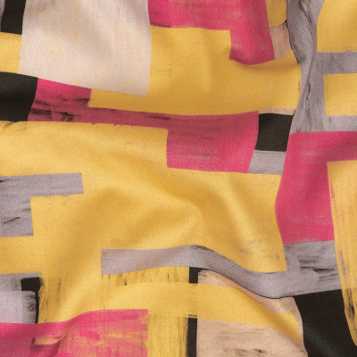 Mood Exclusive Theory of Abstraction Stretch Cotton Sateen | Mood Fabrics