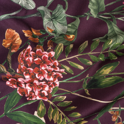 Mood Exclusive Wild Fantasia Stretch Cotton Sateen | Mood Fabrics