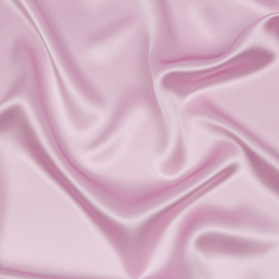 Premium Lavender Fog Stretch Silk Charmeuse | Mood Fabrics