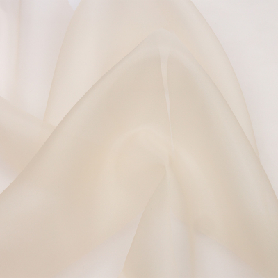 Premium Cream Pink Silk Organza | Mood Fabrics