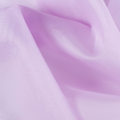 Premium Lavender Fog Silk Organza | Mood Fabrics