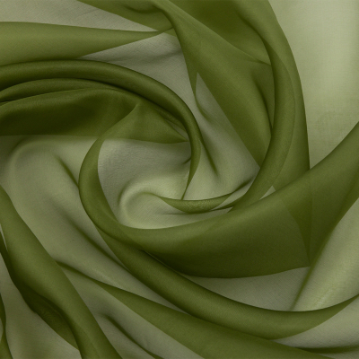 Premium Pesto Silk Organza | Mood Fabrics