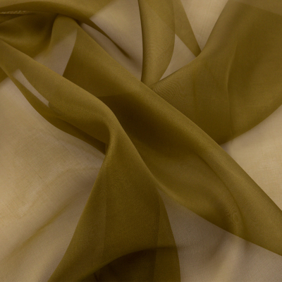 Premium Fir Green Silk Organza | Mood Fabrics