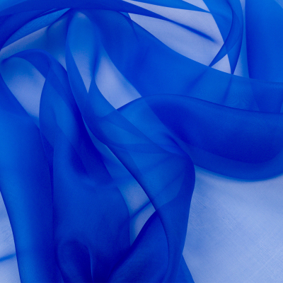 Premium Princess Blue Silk Organza | Mood Fabrics