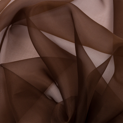 Premium Chocolate Silk Organza | Mood Fabrics