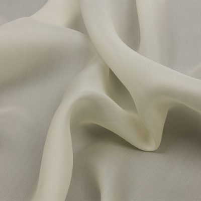 Premium Antique White Wide Silk Satin Face Organza | Mood Fabrics