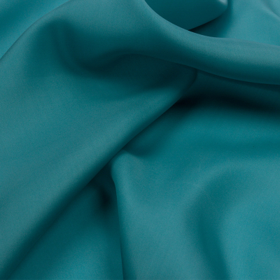 Premium Colonial Blue Wide Silk Satin Face Organza | Mood Fabrics