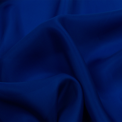 Premium Mazarine Blue Wide Silk Satin Face Organza | Mood Fabrics