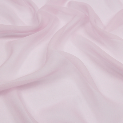 Premium Lavender Fog Silk Chiffon | Mood Fabrics