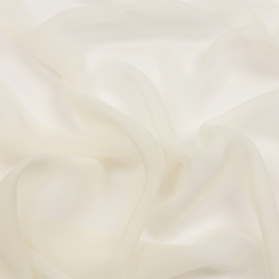 Premium Pale Yellow Silk Chiffon | Mood Fabrics