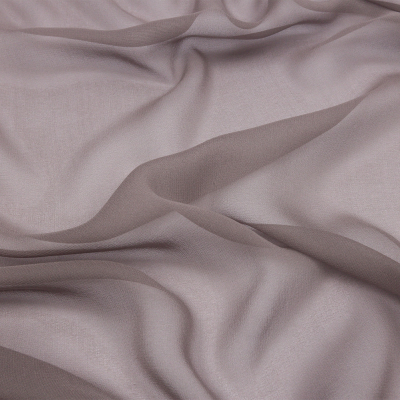 Premium Dark Silver Silk Chiffon | Mood Fabrics