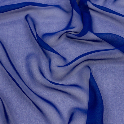 Premium Mazarine Blue Silk Wide Chiffon | Mood Fabrics