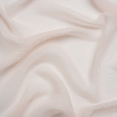 Premium Cradle Pink Silk Crinkled Chiffon | Mood Fabrics