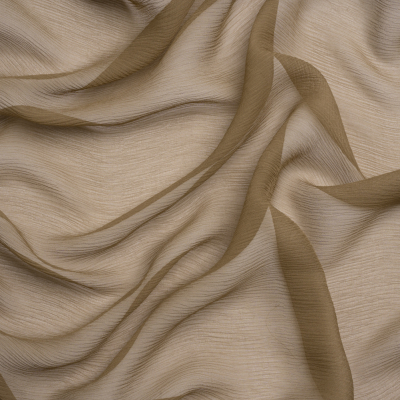 Premium Capers Silk Crinkled Chiffon | Mood Fabrics