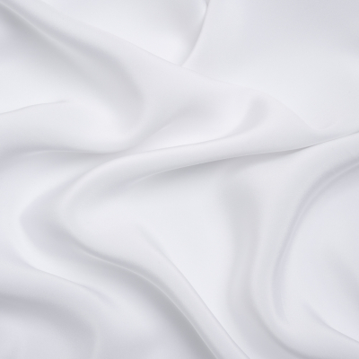 Premium Bright White Silk 4-Ply Crepe | Mood Fabrics