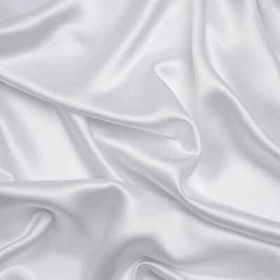 Premium Bright White Silk Crepe Back Satin | Mood Fabrics