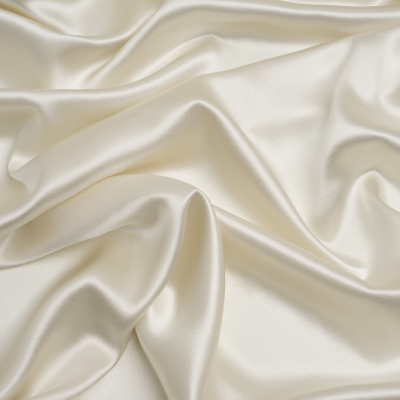 Premium Antique White Silk Crepe Back Satin | Mood Fabrics