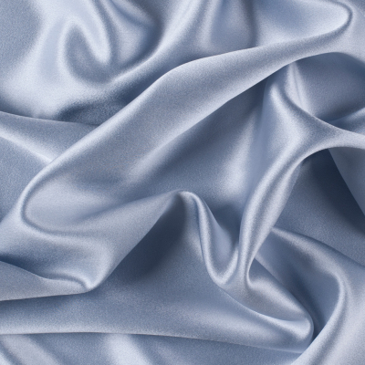 Premium Gray Dawn Silk Crepe Back Satin | Mood Fabrics