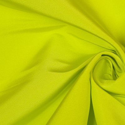 Lime Solid Silk Faille | Mood Fabrics