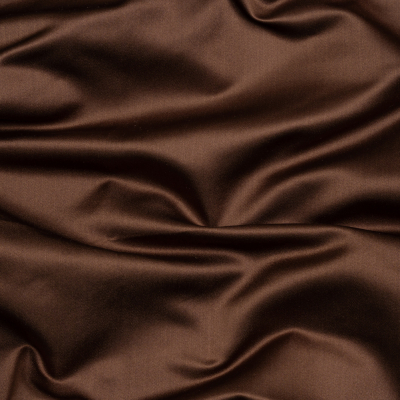 Premium Chocolate Silk Duchesse Satin | Mood Fabrics