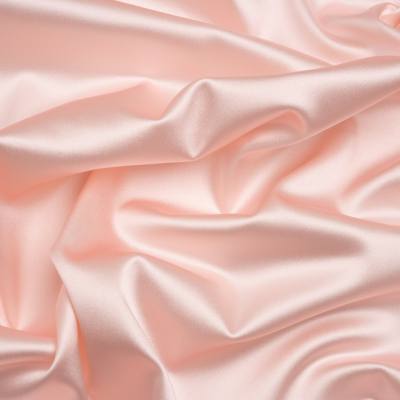 Premium Italian Rosewater Pink Stretch Satin | Mood Fabrics