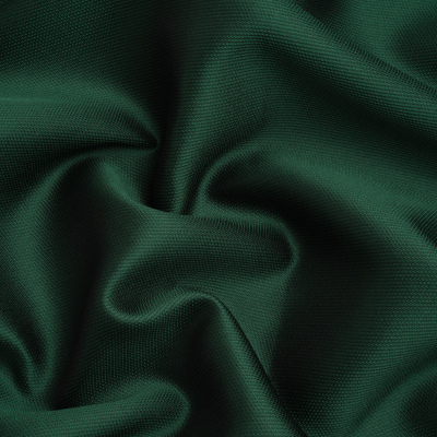 Premium Italian Forest Polyester and Silk Mikado Pique | Mood Fabrics