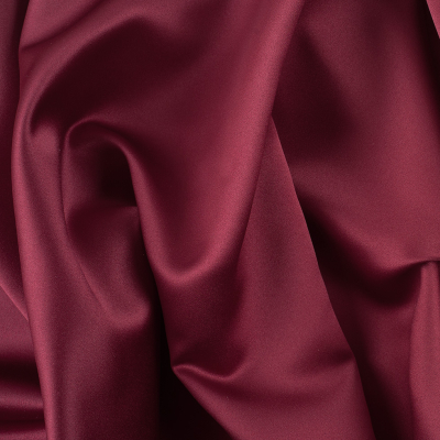 Reverie Mystic Burgundy Solid Polyester Satin | Mood Fabrics