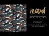Mood Fabrics 119775 Brown and Blue Spruce Camouflage Stretch Cotton Sateen | Mood Fabrics