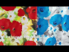 Mood Exclusive Italian Poppies and Daisies Silk Charmeuse | Mood Fabrics