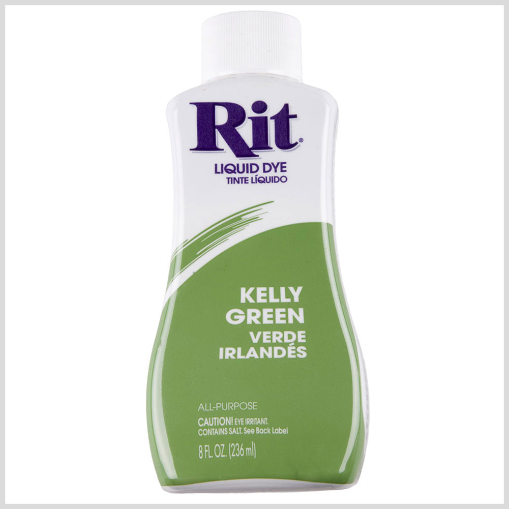 RIT KELLY GREEN, All Purpose Liquid Fabric Dye 236ml (8 FL OZ)